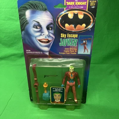 1990 Batman Dark Knight Collection Sky Escape JOKER Action Figure Kenner  NEW - Image 1 of 4