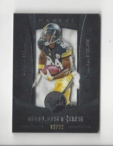 2015 Panini Black Gold Gold Stars White Gold #GOS4 Antonio Brown Steelers /99 - Bild 1 von 2