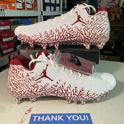 Botín de fútbol americano talla 11 - 2018 OU Sooners Oklahoma Jordan - muestra de jugador promocional Foto 1 de 4