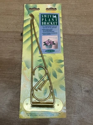 Vintage Bronze Tom Suporte de Parede Plantador Giratório Suspenso Planta Gancho 10" Novo na caixa - Imagem 1 de 4