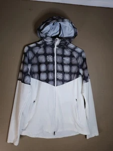 Nike Damen Dri-Fit Laufen Sport Training durchgehender Reißverschluss Kapuze Trainingsjacke grau - Bild 1 von 15