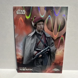 2025 Topps Chrome Star Wars #68 Karis Nemik Raywave Parallel - Picture 1 of 2