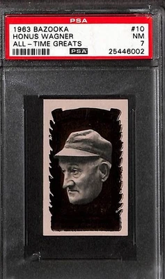 1963 Bazooka All-Time Greats No10 HONUS WAGNER PSA 7 почти как новая 25446002  - Изображение 1 из 3