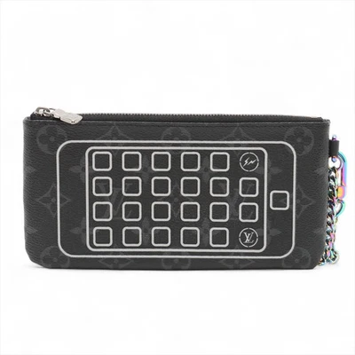 Louis Vuitton Monograma Eclipse iPhone Bolsa M64433 Negro Teléfono Bolsa Foto 1 de 4