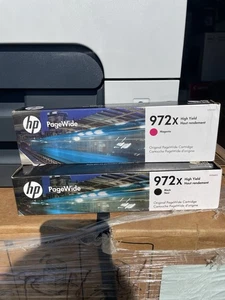 Nuevos cartuchos de tinta HP 972X magenta y cian de alto rendimiento L0S01AN L0R98AN sellados - Imagen 1 de 1