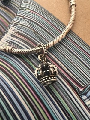 Original Pandora Krone Charm Anhänger Dangle 925er Silber Sterlingsilber - Bild 1 von 3