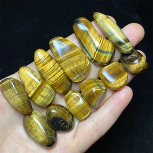 87g Natural Yellow Tiger Eyes Stone Specimen Quartz Crystal Yellow Healing A442 - Picture 1 of 5