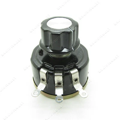 470 Ohm 5W 5% Single Turn Linear Wirewound Potentiometer + Knob WX112(050) - Image 1 of 4