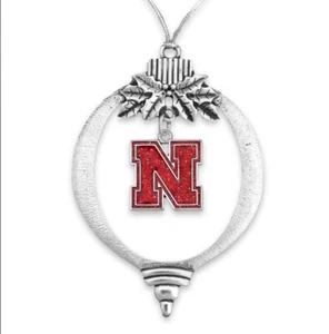 43439 Nebraska Cornhuskers Brillo Logo Bombilla Adorno de Navidad - Imagen 1 de 1