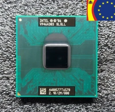 MICROPROCESADOR Intel Core 2 Duo T6570 SLGLL AW80577GG0452MH - Imagen 1 de 2