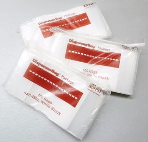 300 Zippit Reloc 4x6 WEISS BLOCK 4MIL STRAPAZIERFÄHIG wiederverschließbar Reißverschluss 4 x 6" - Bild 1 von 7