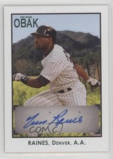 2010 TRISTAR Obak Auto Green /25 Tim Raines #A76 Auto HOF