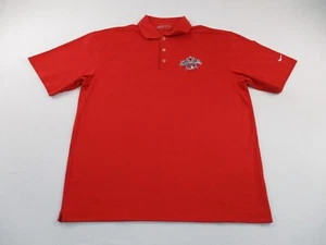 Nike Los Angeles Angels Polo Shirt Mens Large Red Short Sleeve 2010 All Star MLB - Picture 1 of 13