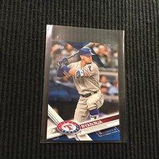 2017 TOPPS MINI #637 RYAN RUA *BLUE #2/10*  TEXAS RANGERS