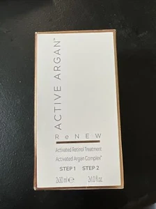 Active Argan Renew activated Retinol 2-Step Beauty Treatment no seal on box - Picture 1 of 1
