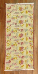 Vintage Floral Turkish Konya Tolou Rug Size 2'5''x5'7'' - Picture 1 of 4
