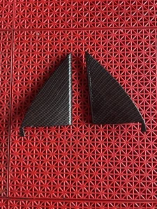 BMW E46 Interior Door Mirror Trim Carbon Fiber Fabric - Picture 1 of 3