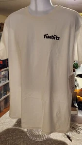 TIM HORTON'S COFFEE Tim Bit Two Sided T- Shirt XL New - Picture 1 of 4