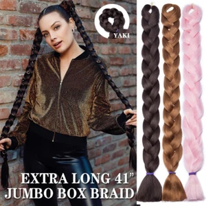 Extra Long Christmas Jumbo Box Braiding Hair Extensions Twist Braids for Human l - Picture 1 of 22