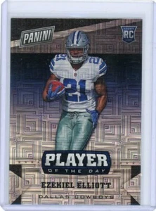 2016 Player of the Day EZEKIEL ELLIOTT Escher Squares Prizm RC Cowboys #30 - Picture 1 of 2
