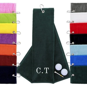 Personalised Embroidered Golf Towel - Picture 1 of 34