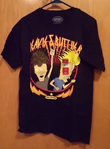 BEAVIS AND BUTTHEAD~Men's Black SS Tee SHIRT~Mens Sizes ~NEW w/tag - Picture 1 of 2
