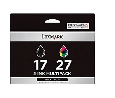 Lexmark Combo Pack 17+27  Print cartridge 1 x black colour cyan magenta Yellow - Image 1 of 2