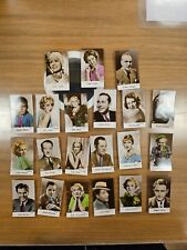Vintage Antique 1935 Bridgewater Film Stars Collectible Small Trading Card Lot