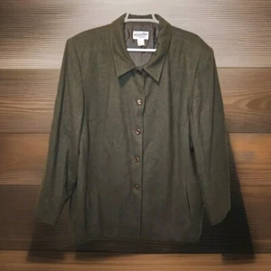 Vintage Pendleton Jacke Softshell 100 % Schurwolle Plus 16 W Grün Brustumfang 48 Zoll - Bild 1 von 3