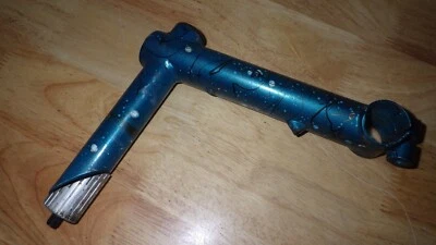 VINTAGE GT STEM, STEEL, USED, 1-1/8 X 25.4 X 150MM, BLUE, VERY GOOD CONDITION - Image 1 of 3
