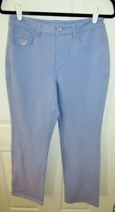 NWOT Quacker Factory "DreamJeannes" Reg 5Pkt Knit Denim Boot Cut Pants - 4 - - Picture 1 of 5