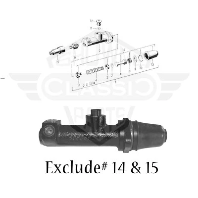 Brake Master Cylinder for 1964-1965 64-65 Porsche 356C 356SC - Image 1 of 2