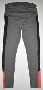 Crivit Size M Maternity Gray Black Peach Skinny Pants Yoga Pilates Workout - Picture 1 of 6