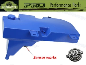 For Kenworth T660 T800 Peterbilt 08-22 Aluminum Coolant Overflow Tank W/Sensor  - Picture 1 of 6