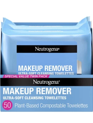 Neutrogena Makeup Remover Cleansing Face Wipes NEW - Image 1 of 2