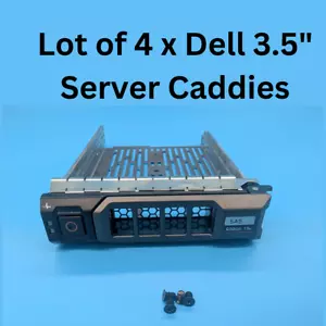 4X For Dell KG1CH 3.5'' Hot Swap Drive Caddy Tray PowerEdge T310 T410 T610 T320 - Picture 1 of 1