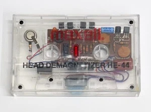Vintage Maxell HE-44 Electronic Cassette Head Demagnetizer Tape w/Case Untested - Bild 1 von 5