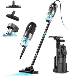 6 in 1 Corded Stick Vacuum Cleaner 17Kpa Powerful Suction Stick 32Ft Cord - Picture 1 of 6