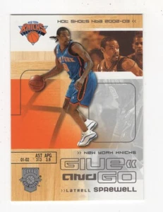 2002-03 FLEER HOT SHOTS GIVE AND GO LATRELL SPREWELL & ANTONIO MCDYESS #119 - Picture 1 of 2