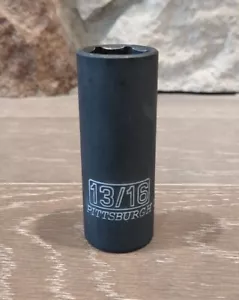 Pittsburgh 13/16 Deep Impact Socket, 1/2" Drive, Custom Painted - Picture 1 of 4