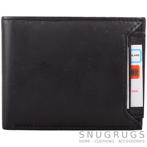Herren Weich Nappa Leder Doppelt Gefaltete Rfid Etui mit Abnehmbar Kartenhülle - Bild 1 von 3