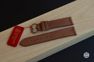 20 mm Cinturino artigianale pelle rilascio rapido Handmade Vintage Leather Strap - Picture 1 of 15