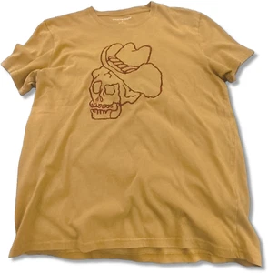 Lucky Brand Tee Shirt (Size L) - WESTERN SKULL Embroidered 100% Cotton T-Shirt - Bild 1 von 8
