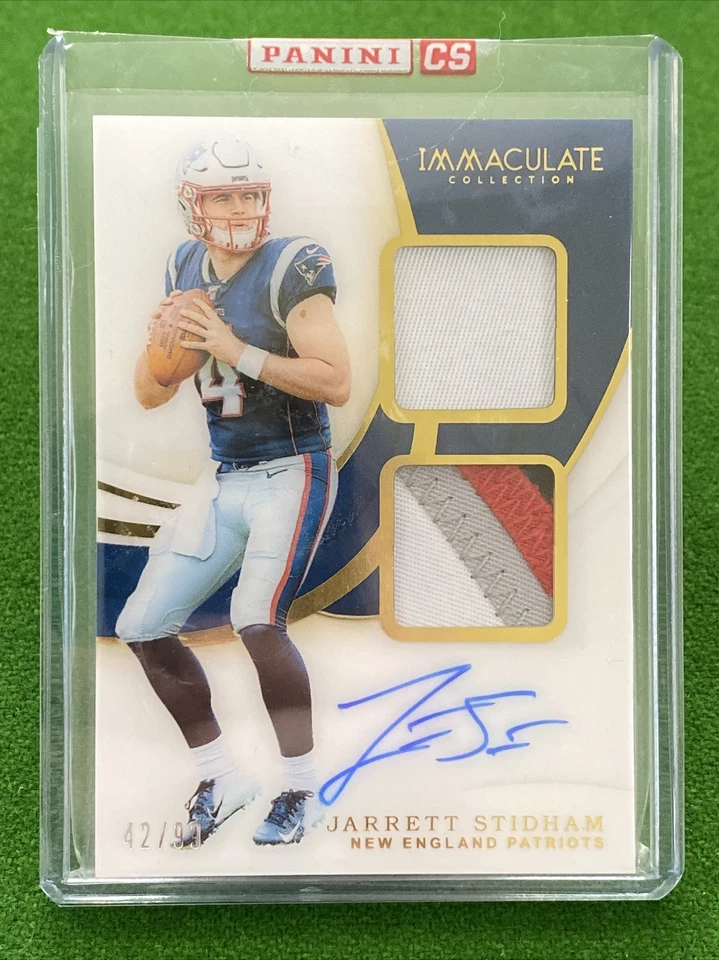 Jarrett Stidham 2019 Immaculate 🔥 RPA 4-Color Patch Auto /99 Rookie RC PATRIOTS - Image 1 of 3