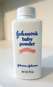 Polvere per bambini vintage Johnson & Johnson's 4 oz. *TALCO* prop quasi completo 90% pieno - Foto 1 di 2