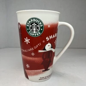 Starbucks 2010 New Bone China Holiday Stories Gift Share Kaffeebecher Teetasse 16oz - Bild 1 von 7