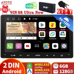 ATOTO S8UN DAB+ 9 Zoll 6+128G Android DAB Autoradio GPS Android Auto 4G LTE AI - Bild 1 von 8