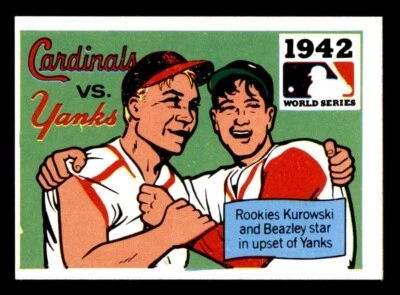 1971 Fleer World Series Baseball #40 1942 Cardinals vs Yanks EX/MT - Image 1 of 2