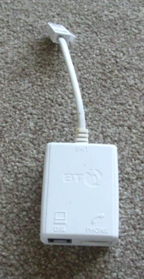 BT ADSL Filter MF50 Modem Router Phone Line and Computer Filter Splitter. NEW - Image 1 of 4