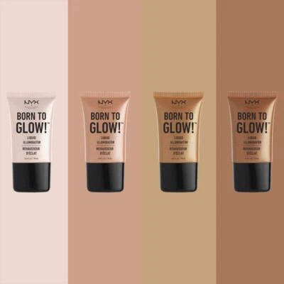 NYX Born To Glow Liquid Highlighter Illuminator CHOOSE YOUR COLOUR - Image 1 of 2